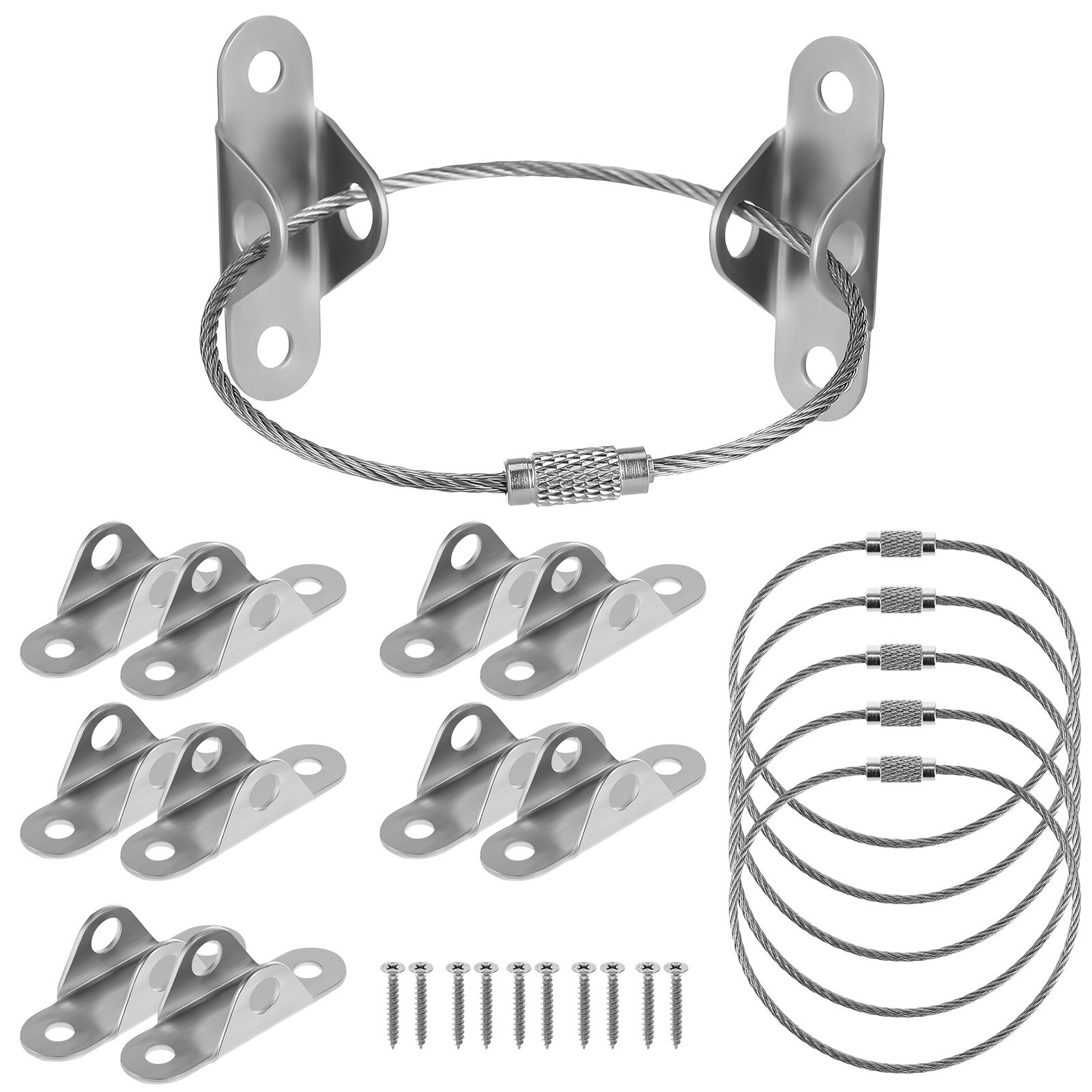 Earthquake Anchor Strap - 6 sets anti-kantel meubelankers, voor thuisgebruik,