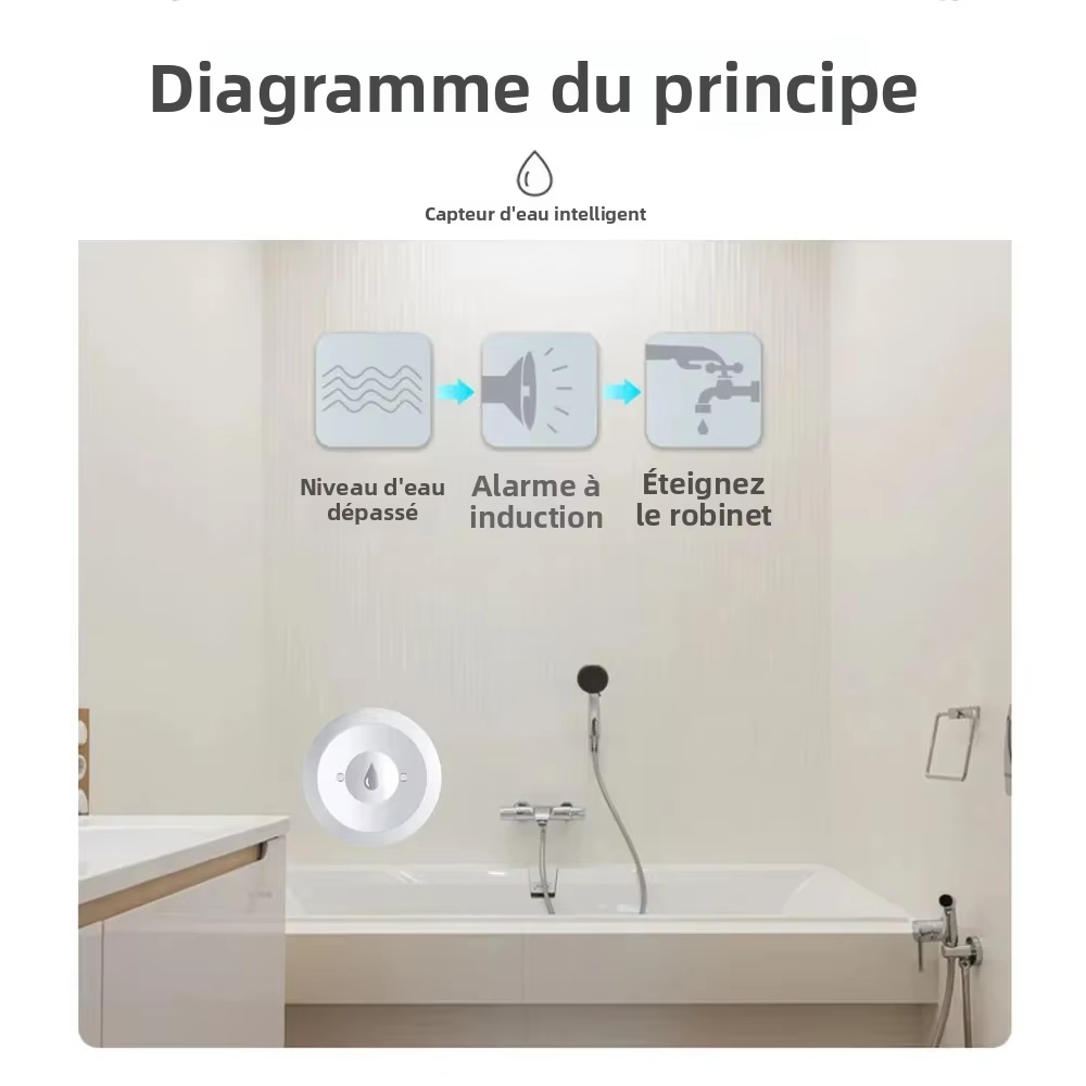 Werk met Tuya ZigBee 3.0 water - Water Alarm Sensor recensie en prijs