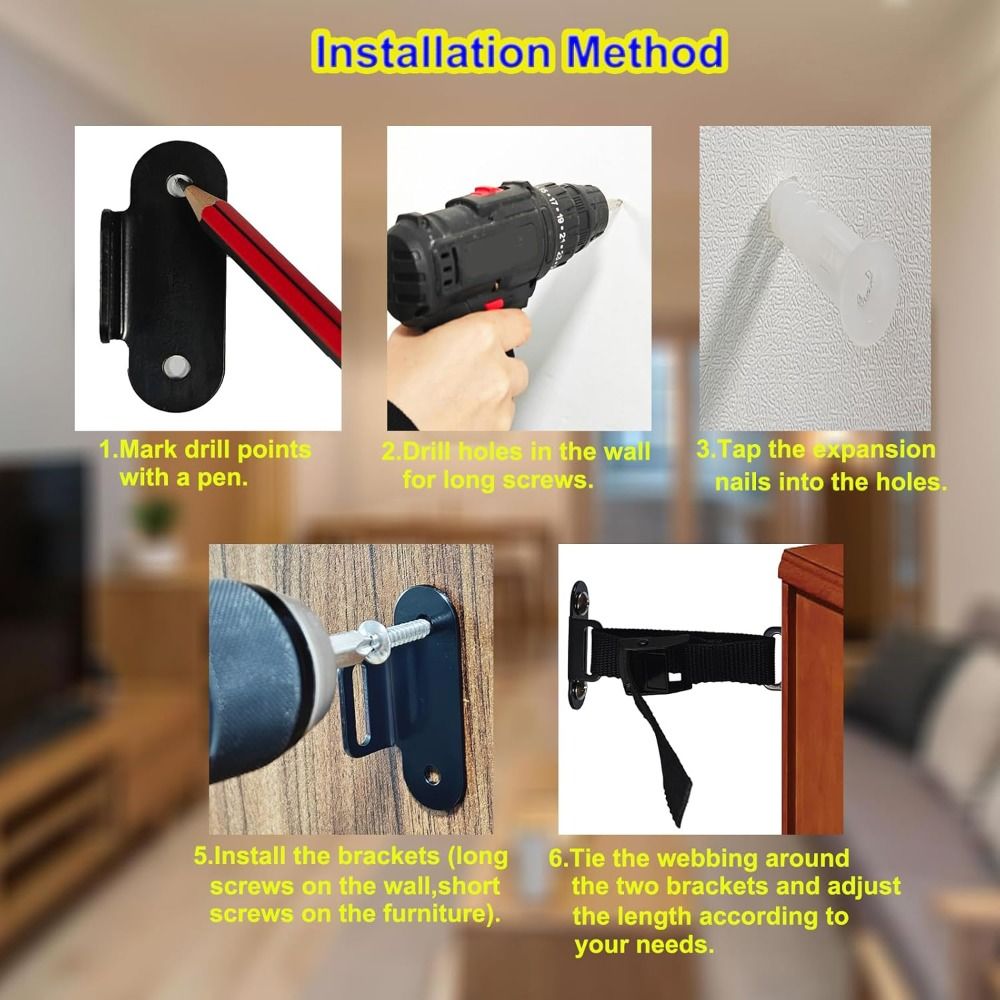 Aardbevingsbestendige meubelan - Earthquake Anchor Strap recensie en prijs